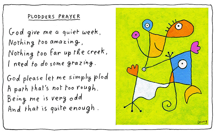 Plodders Prayer